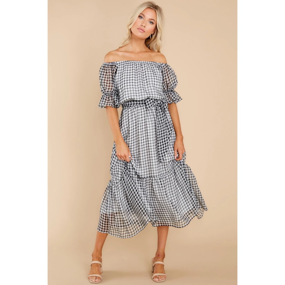 Black & White Gingham Dress